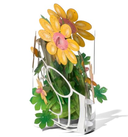 Tea Flower Bouquet Popup card #26 - Image 5