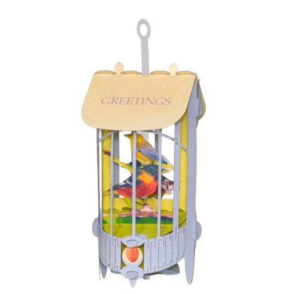 Modern Bird cage, pop-up card #69 - Image 3