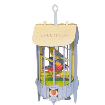 Modern Bird cage, pop-up card #69 - Image 6