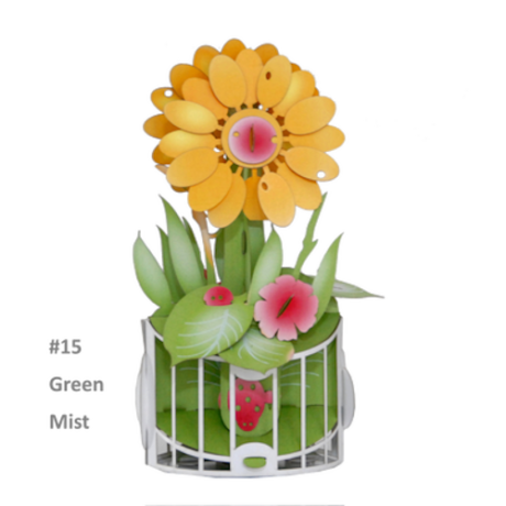 #15 Green mist popup flower