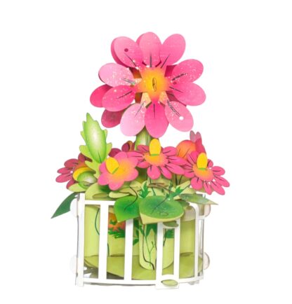 Pink Fall Flowers  Popup card #21 - Image 10