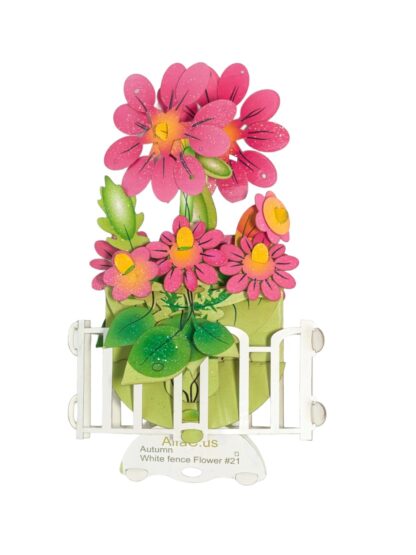 Pink Fall Flowers  Popup card #21 - Image 4