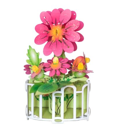 Pink Fall Flowers  Popup card #21 - Image 18