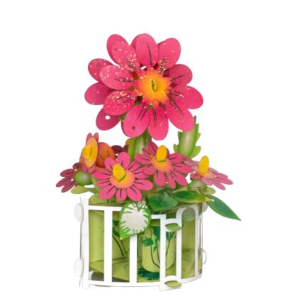 Pink Fall Flowers  Popup card #21 - Image 13