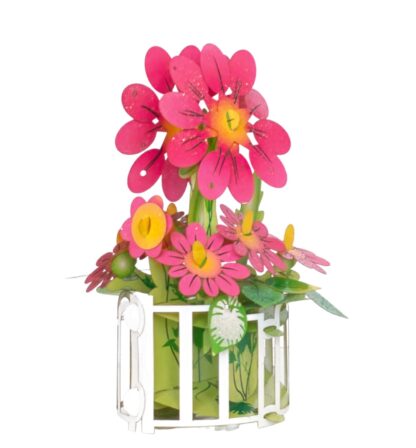 Pink Fall Flowers  Popup card #21 - Image 14