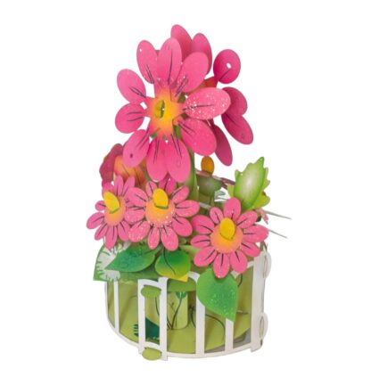 Pink Fall Flowers  Popup card #21 - Image 15