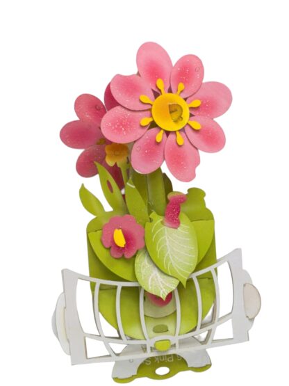 Pink Flower Popup card #16