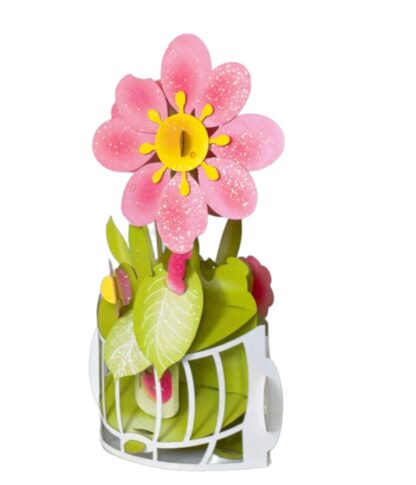 Pink Flower Popup card #16