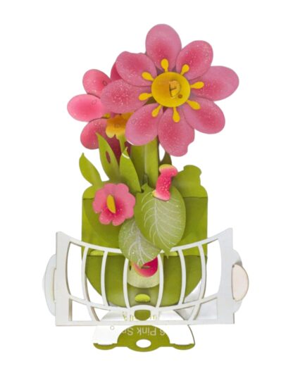 Pink Flower Popup card #16