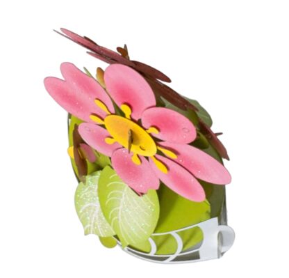 Pink Flower Popup card #16