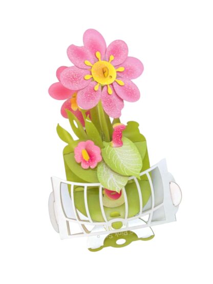Pink Flower Popup card #16