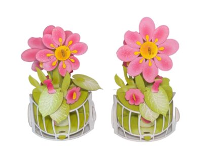 Pink Flower Popup card #16