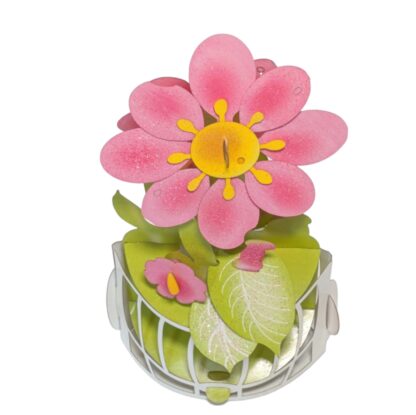 Pink Flower Popup card #16