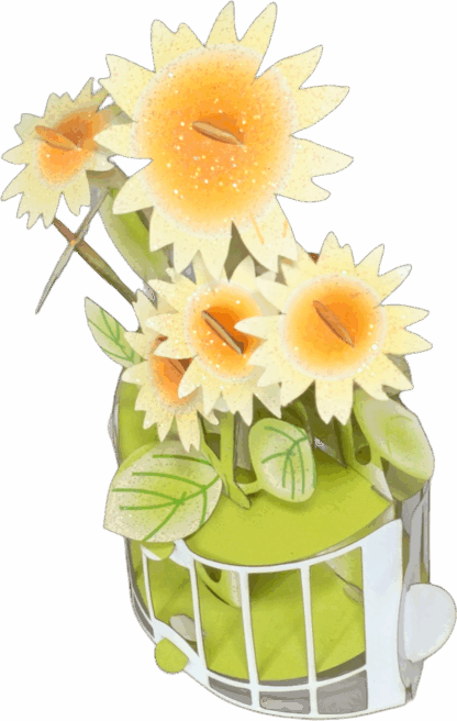 Sunflower pop up card #13 - Image 10
