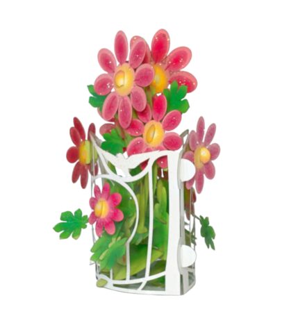 Red Tea Flower Popup card #25 - Image 10