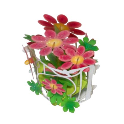 Red Tea Flower Popup card #25 - Image 11
