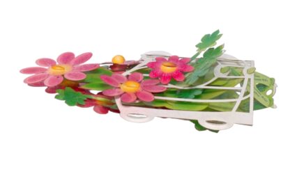 Red Tea Flower Popup card #25 - Image 15