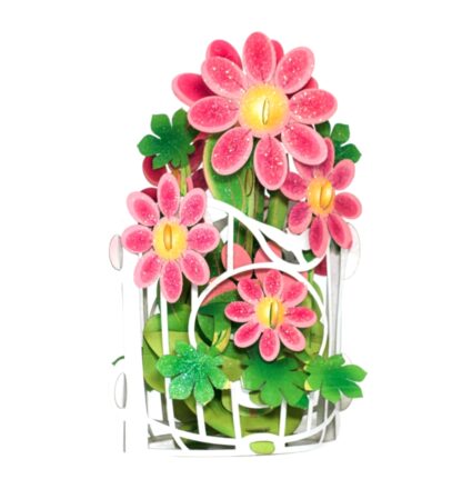 Red Tea Flower Popup card #25 - Image 16