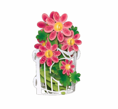 Red Tea Flower Popup card #25 - Image 17