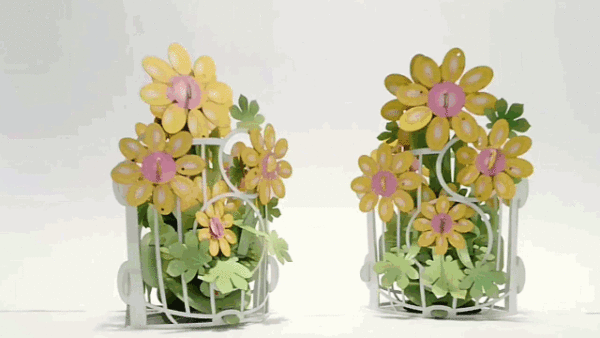 Tea Flower Bouquet Popup card #26 - Image 2