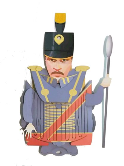 Napoleonic Soldier popup card #132 - Image 2