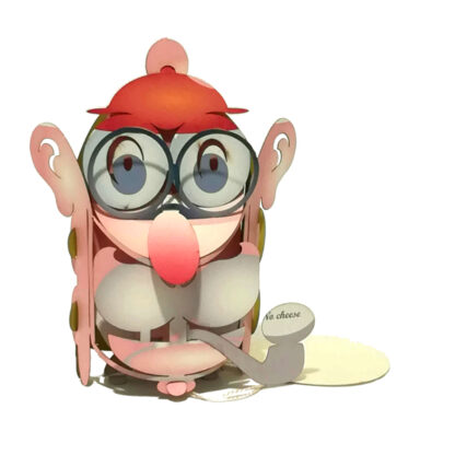 The Face popup greeting card