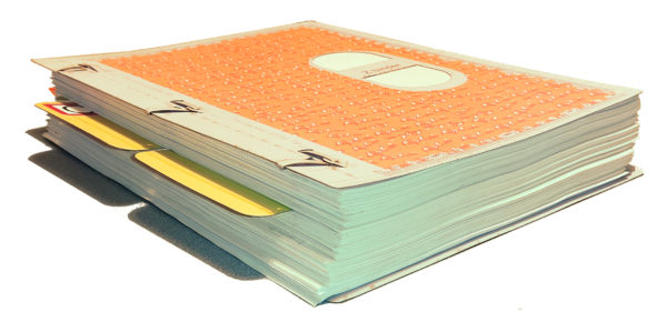 Spine-less binder (1 to 800 pages),  Yellow, A4 size, #17 - Image 4