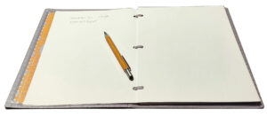 Binder Notebook opened