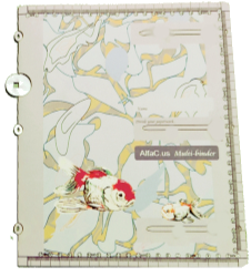 ringless binder with koi fish
