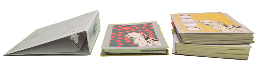 bindbooks and a ring binder