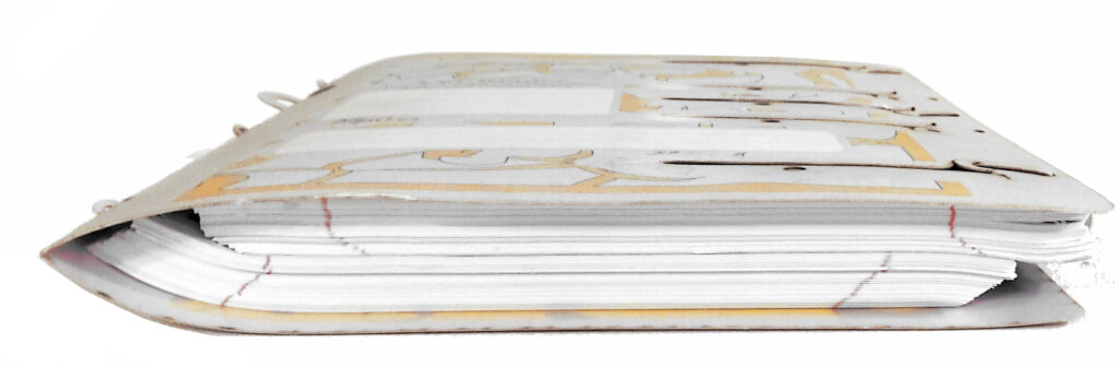 Ring-less Multi-binder with two sets of paperwork inside