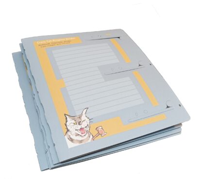 Cat Ringless binder, US-A4 size. No rings binder, Refillable #19 - Image 2