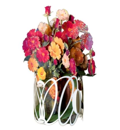 Fresh Flowers bouquet, Pop-up greeting card. #55 - Image 11