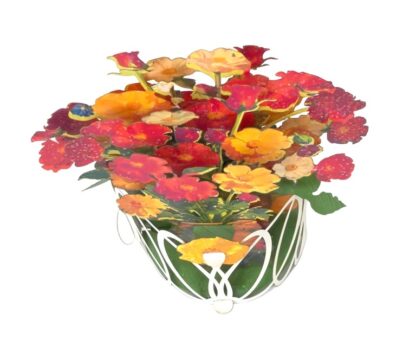 Fresh Flowers bouquet, Pop-up greeting card. #55 - Image 12
