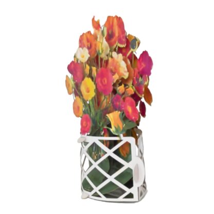Poppies bouquet, pop-up greeting card. #53 - Image 7