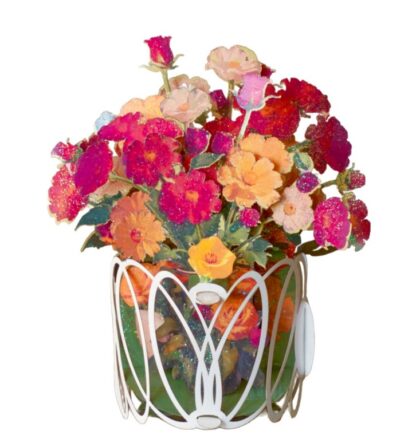 Fresh Flowers bouquet, Pop-up greeting card. #55 - Image 2