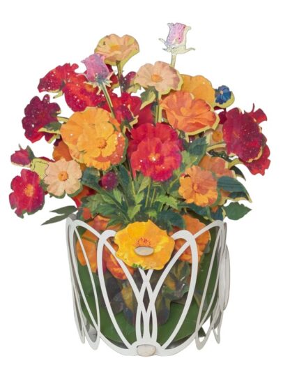 Fresh Flowers bouquet, Pop-up greeting card. #55 - Image 3