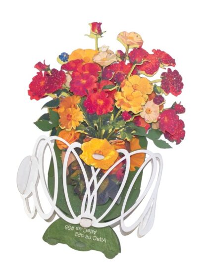 Fresh Flowers bouquet, Pop-up greeting card. #55 - Image 4
