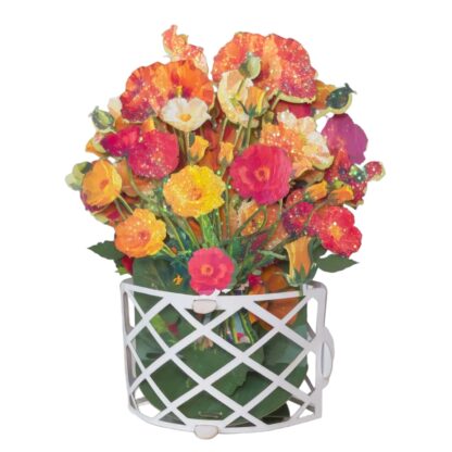 Poppies bouquet, pop-up greeting card. #53 - Image 6