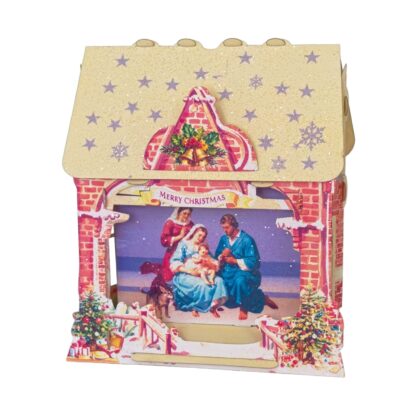 Traditional Christmas Creche, Pop-up greeting card. No.72 - Image 3