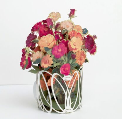 Fresh Flowers bouquet, Pop-up greeting card. #55 - Image 5