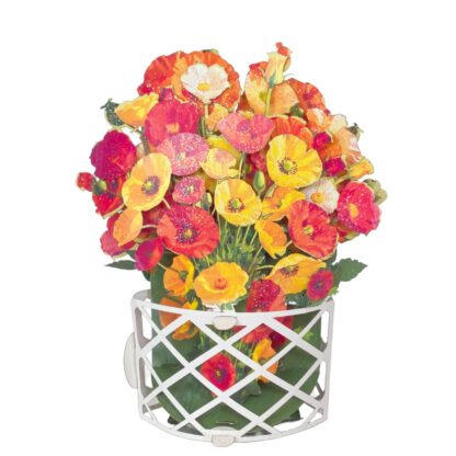 Poppies bouquet, pop-up greeting card. #53 - Image 4