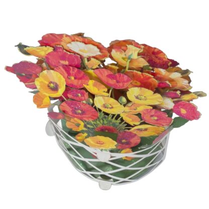 Poppies bouquet, pop-up greeting card. #53 - Image 3