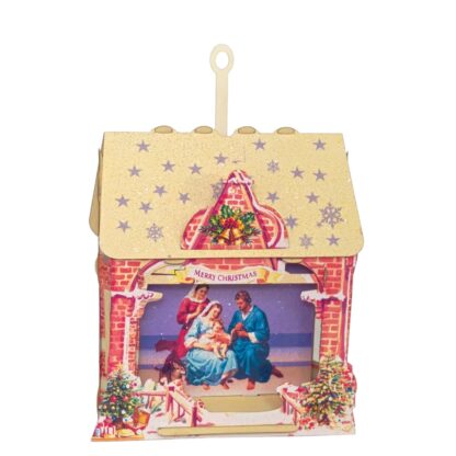 Traditional Christmas Creche, Pop-up greeting card. No.72 - Image 6