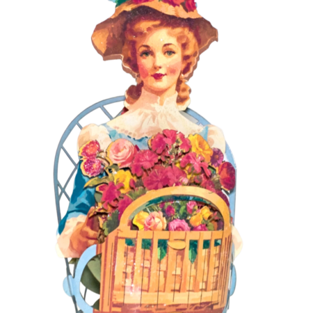 The Flower Girl, Pop-up greeting card. #62