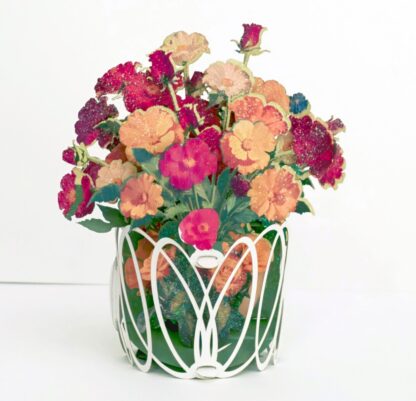 Fresh Flowers bouquet, Pop-up greeting card. #55 - Image 10