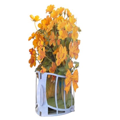 Buttercup flowers pop up card