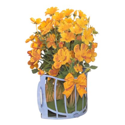 Buttercup flowers pop up card
