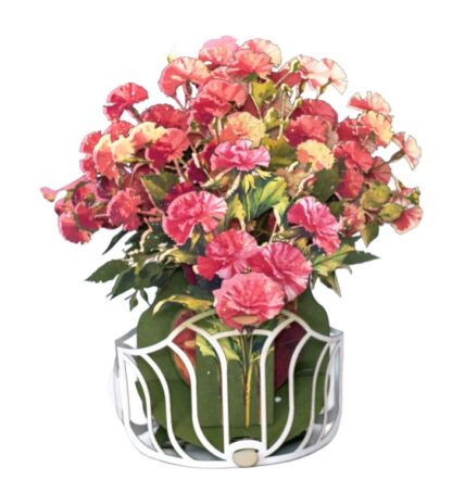 Carnation bouquet, Pop-up greeting card. #58 - Image 7