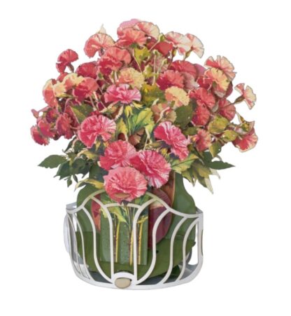 Carnation bouquet, Pop-up greeting card. #58 - Image 9